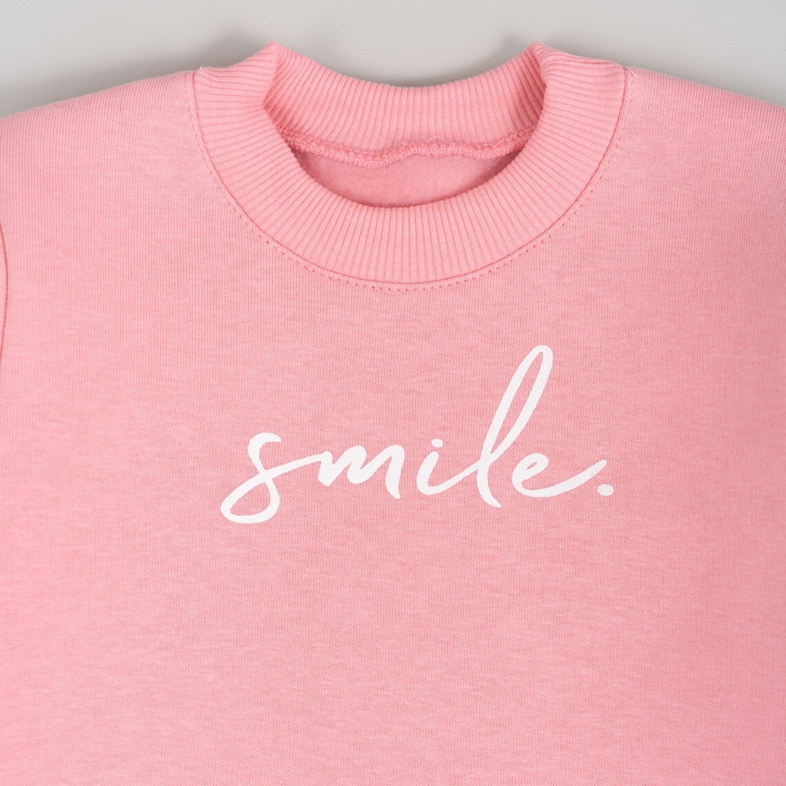 Світшот для дівчинки рожевий тринитка на флісі