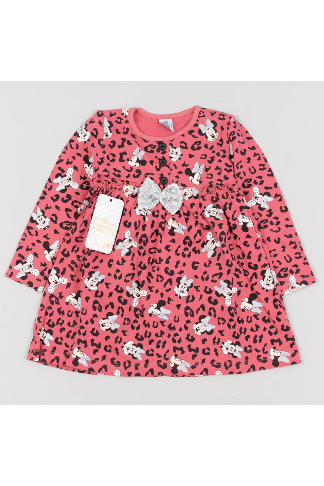 Сукня леопардова Міні Маус ліловий фулікра