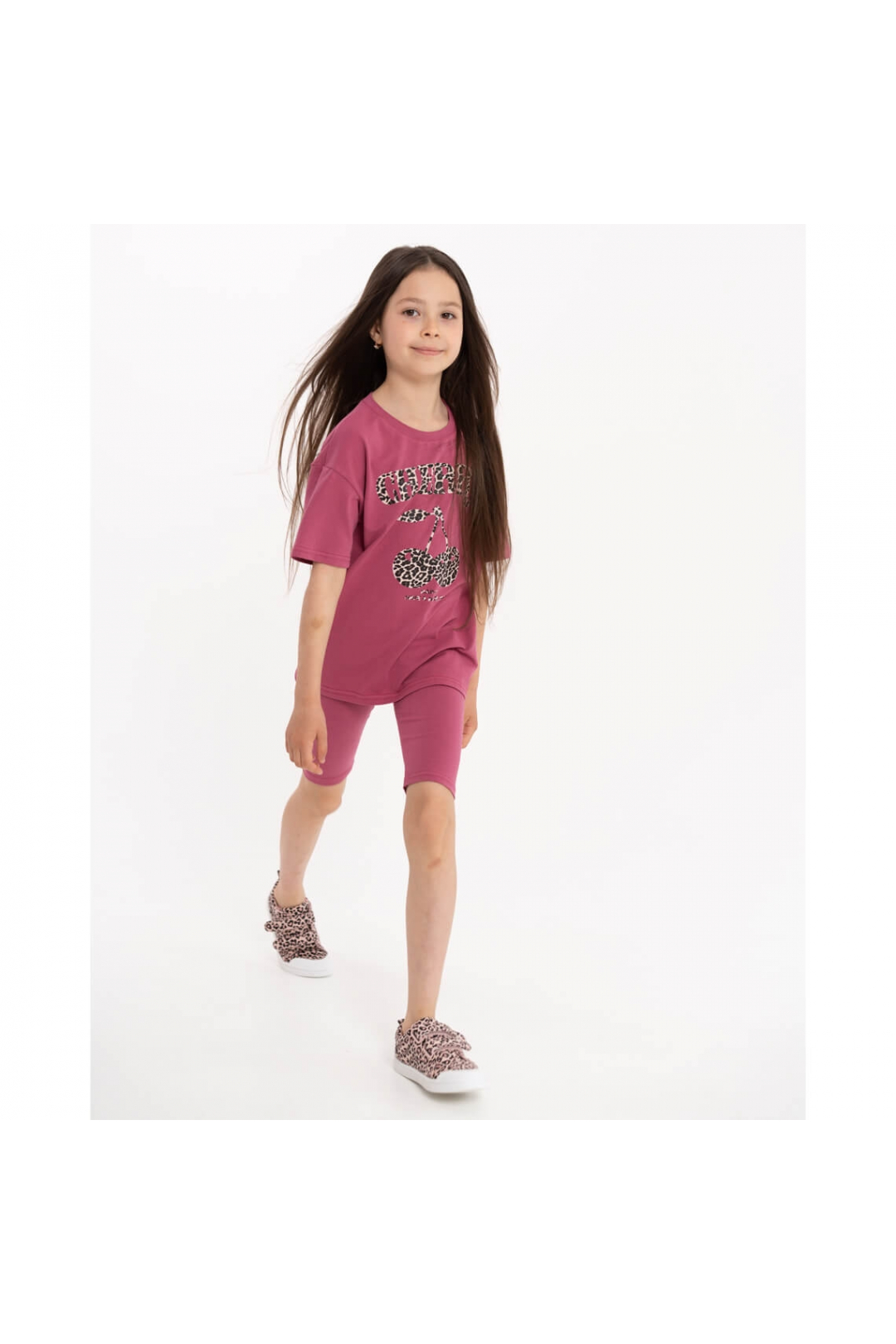 Комплект для дівчинки ягідний стретч-кулір