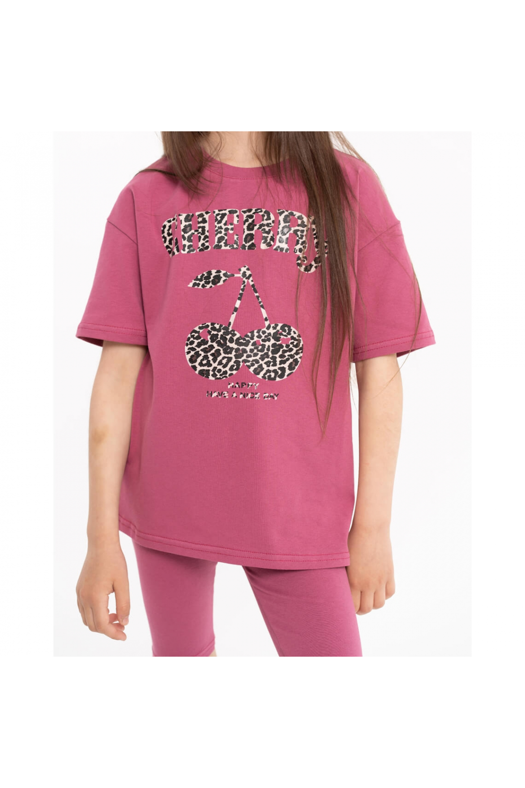 Комплект для дівчинки ягідний стретч-кулір