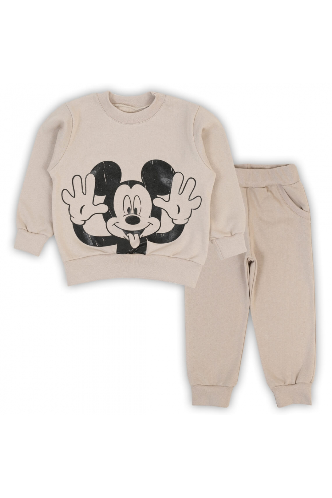 Костюм дитячий бежевий начіс (футер)