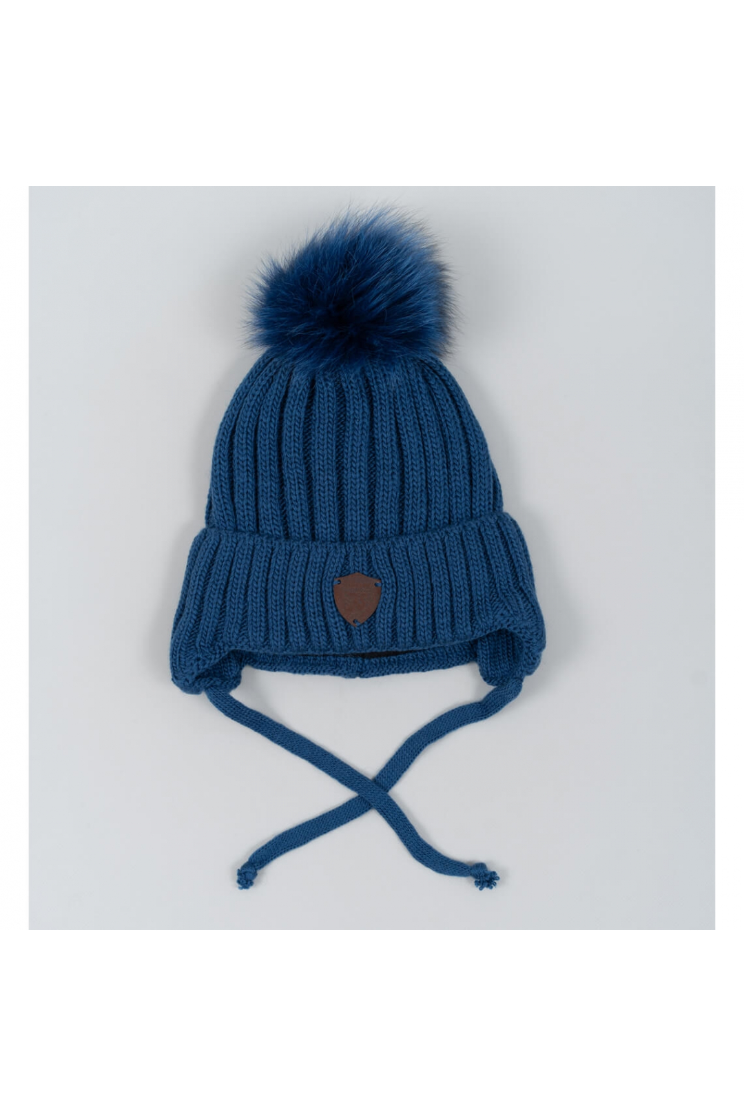 Шапка для хлопчика графіт в'язка