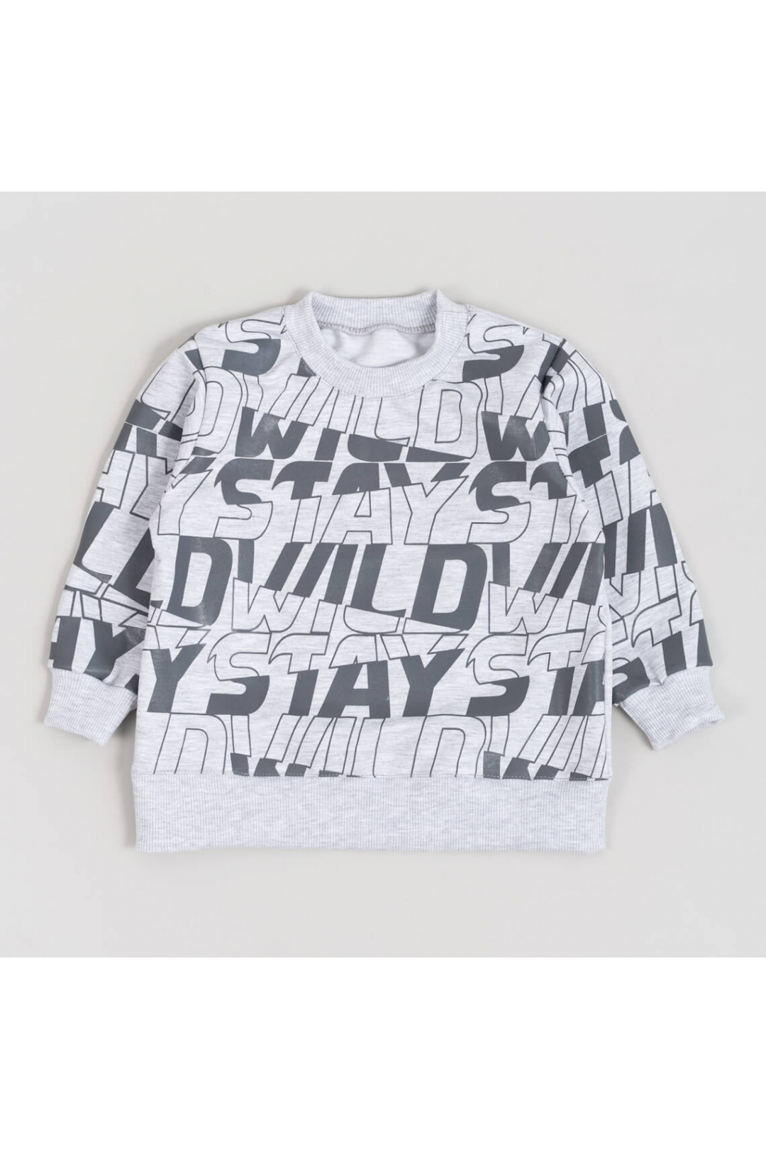 Світшот для хлопчика сірий двонитка