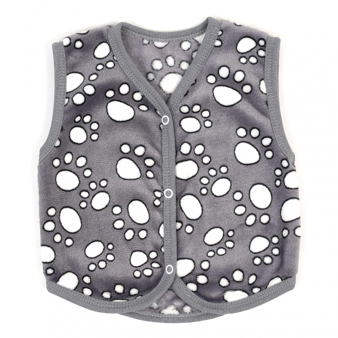Пухнастий жилет для малят сірий велсофт
