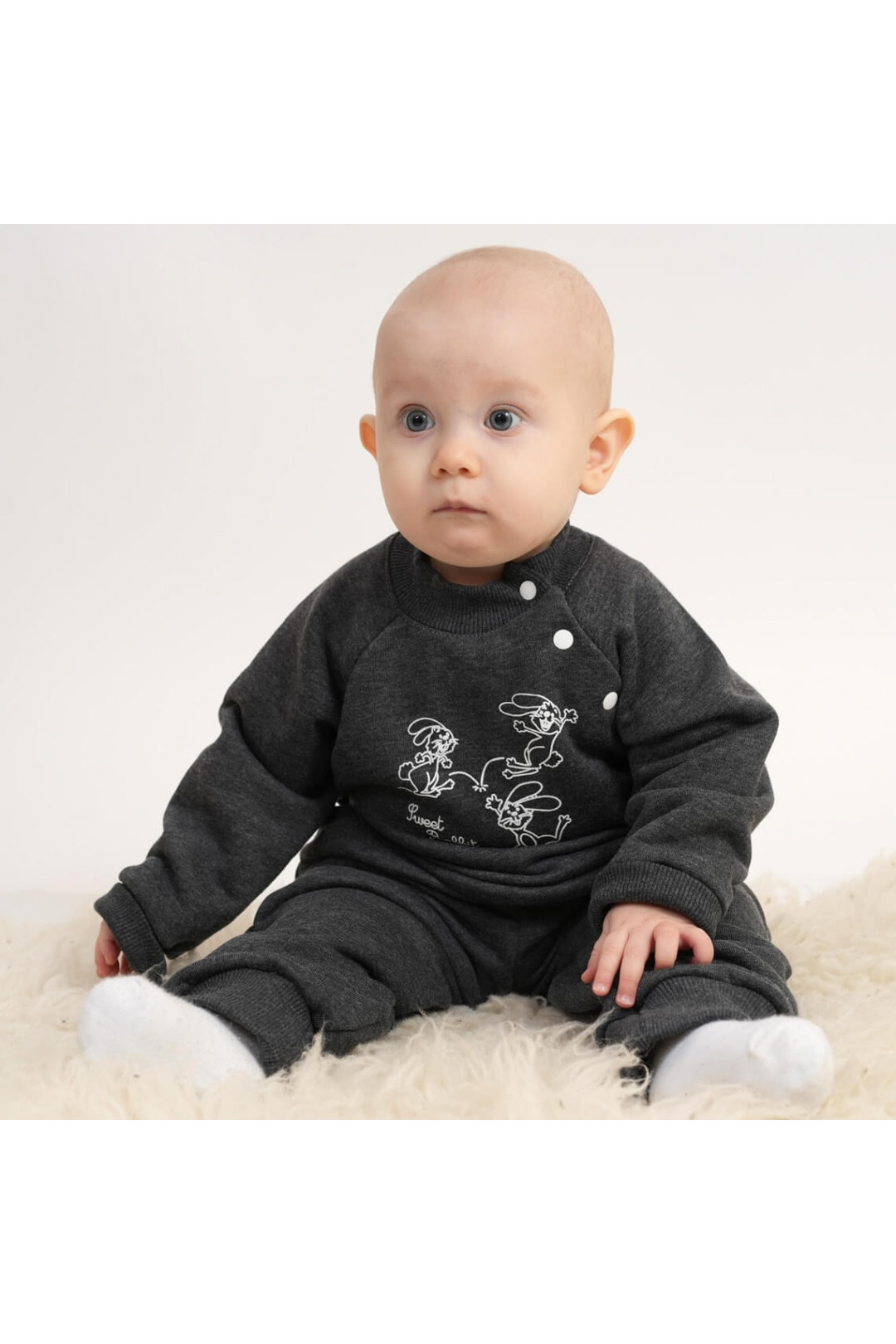 Костюм для малят графіт тринитка петля