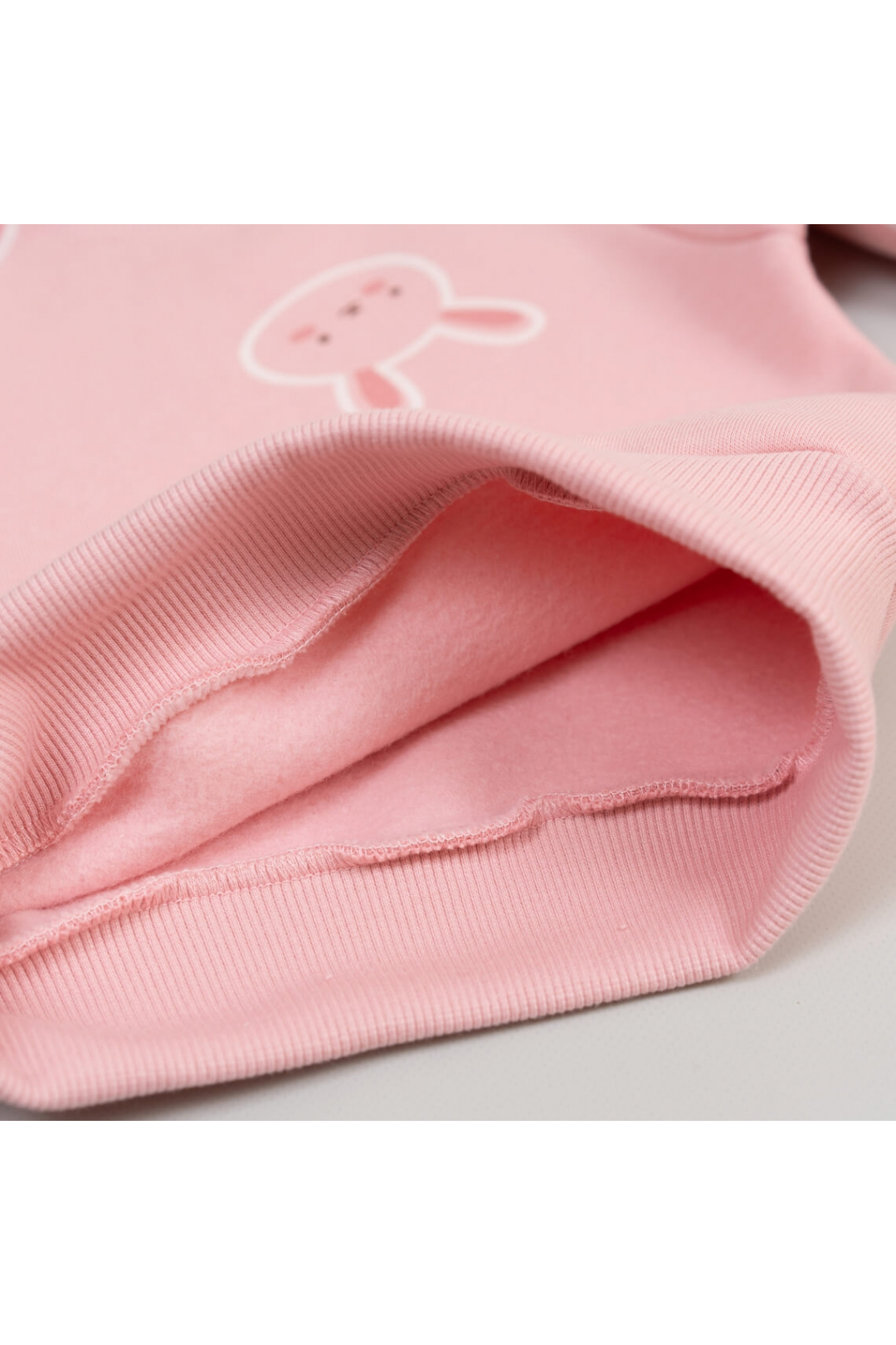 Костюм для дівчаток Зайчата рожевий тринитка на флісі
