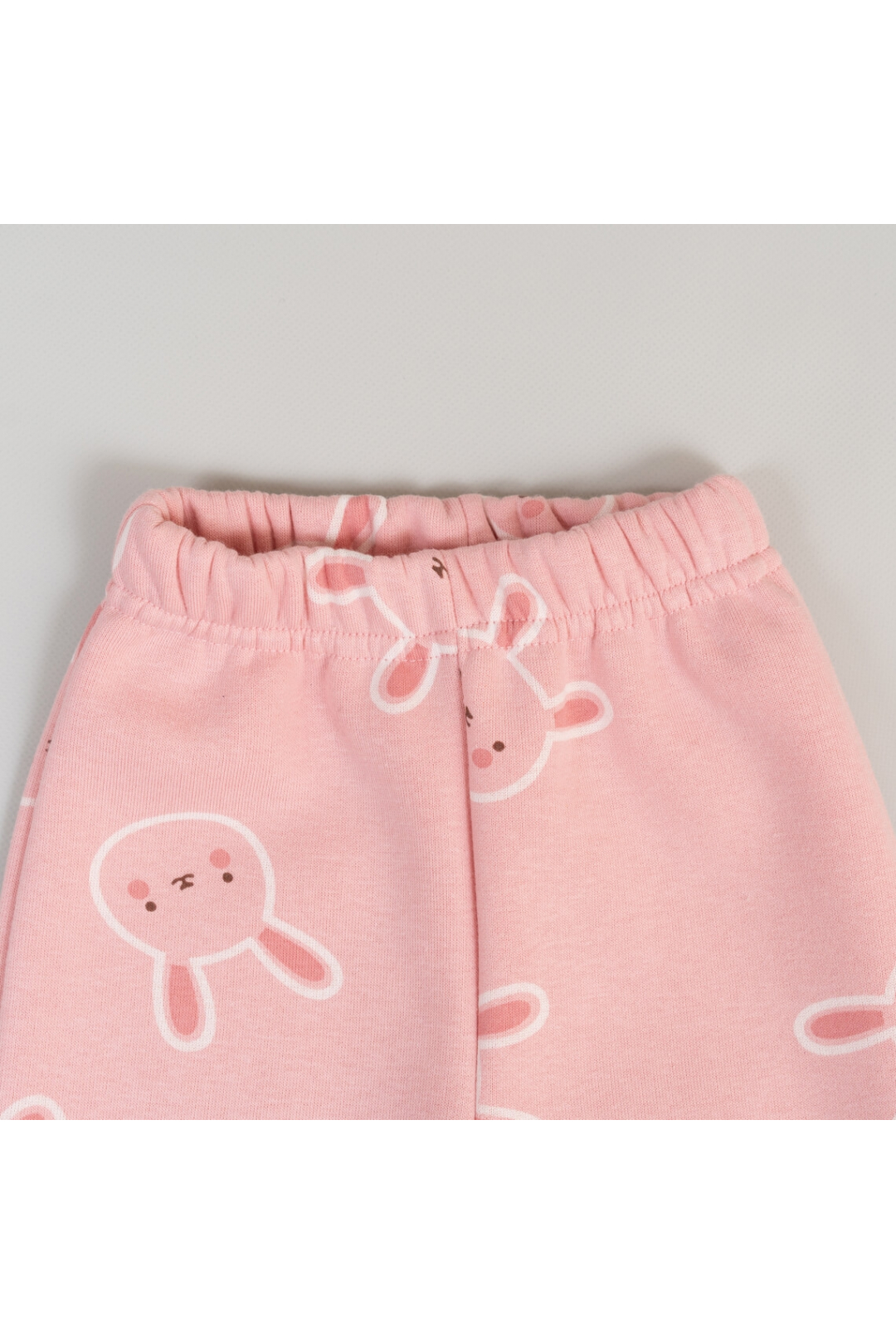 Костюм для дівчаток Зайчата рожевий тринитка на флісі
