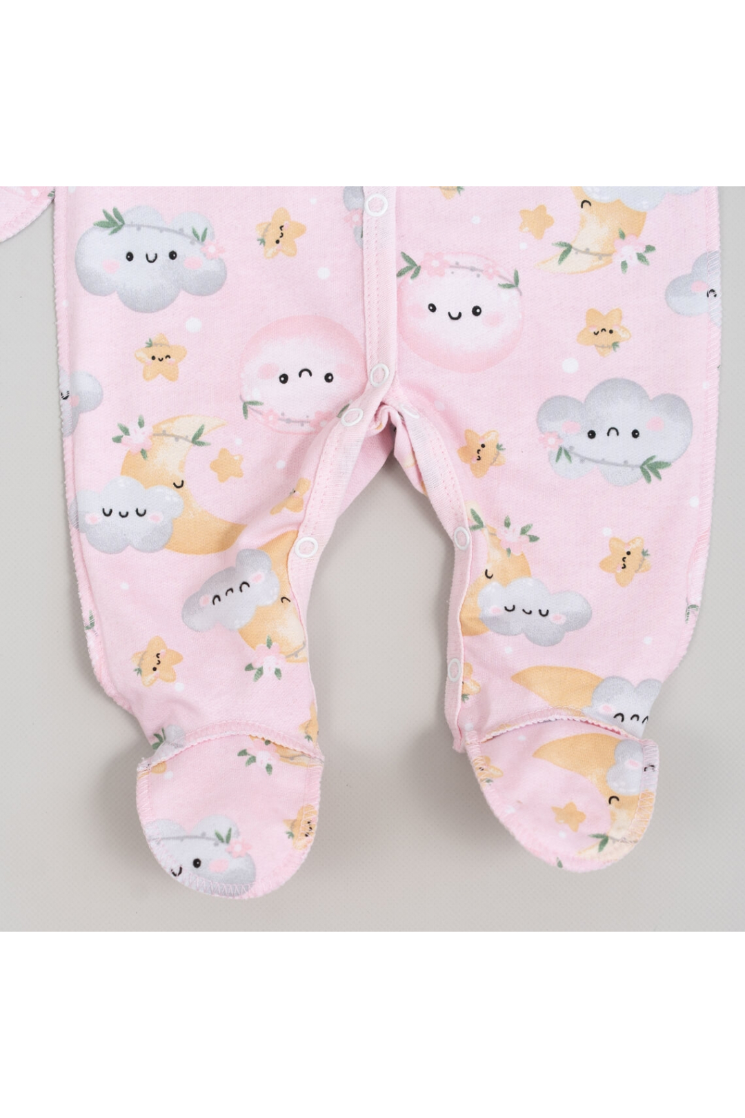 Сліп для новонароджених рожева начіс високої якості(футер)