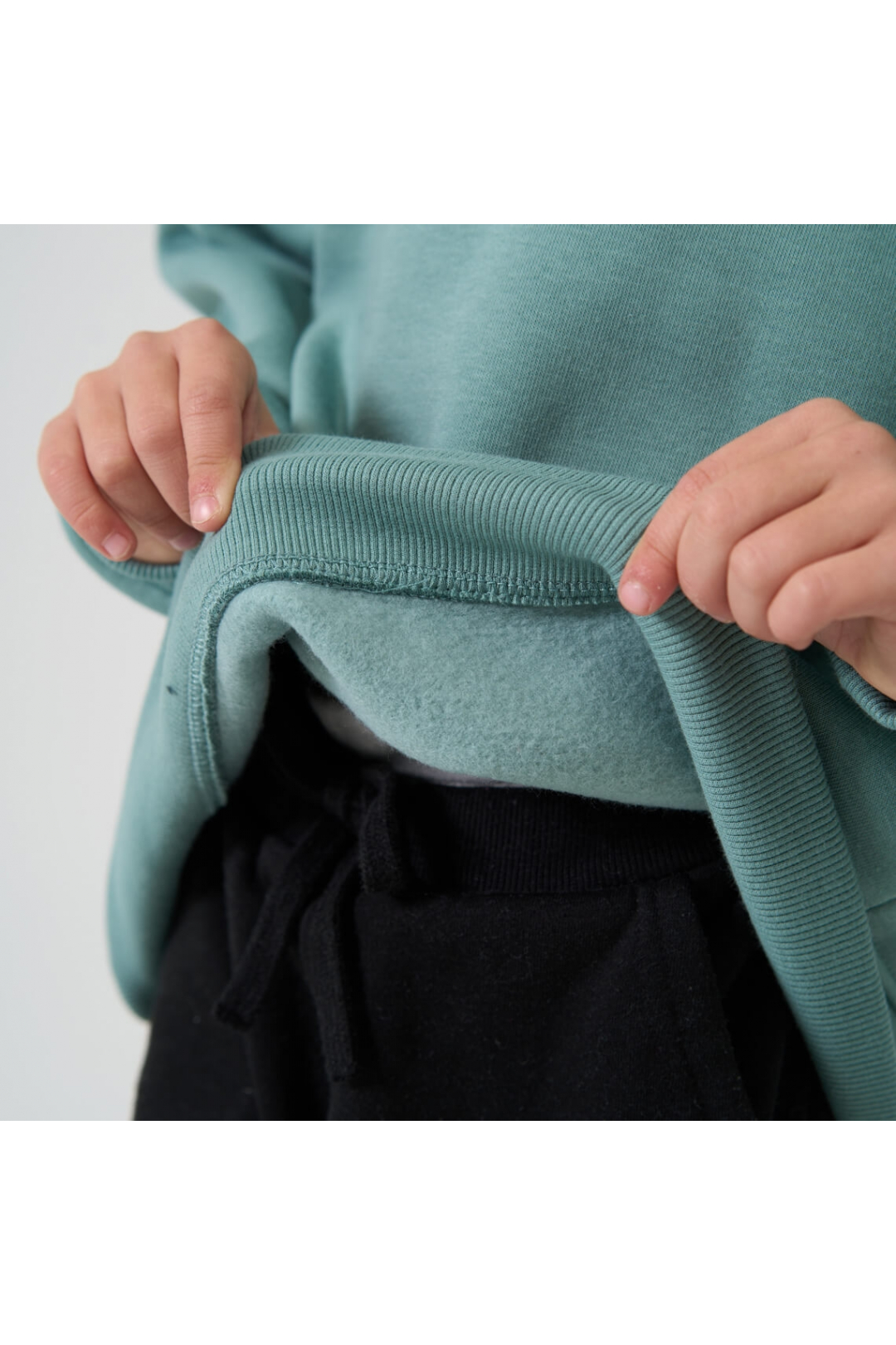 Світшот для хлопчика ментол тринитка на флісі