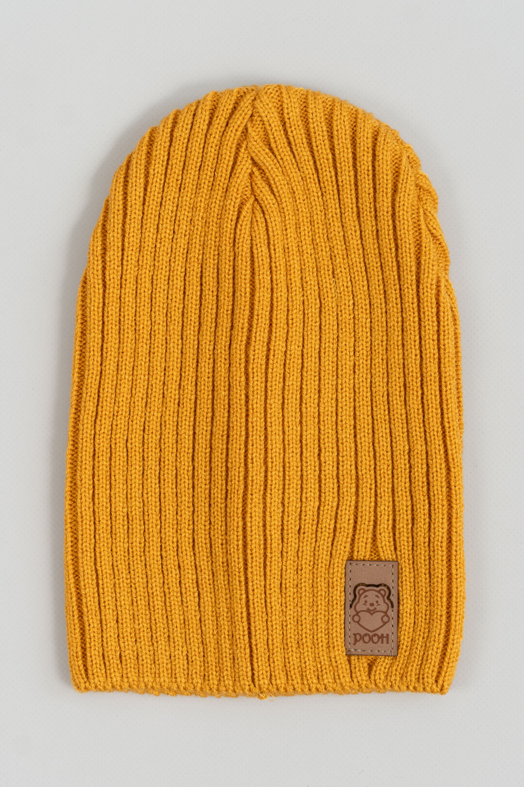 Шапка для хлопчика гірчичний в'язка