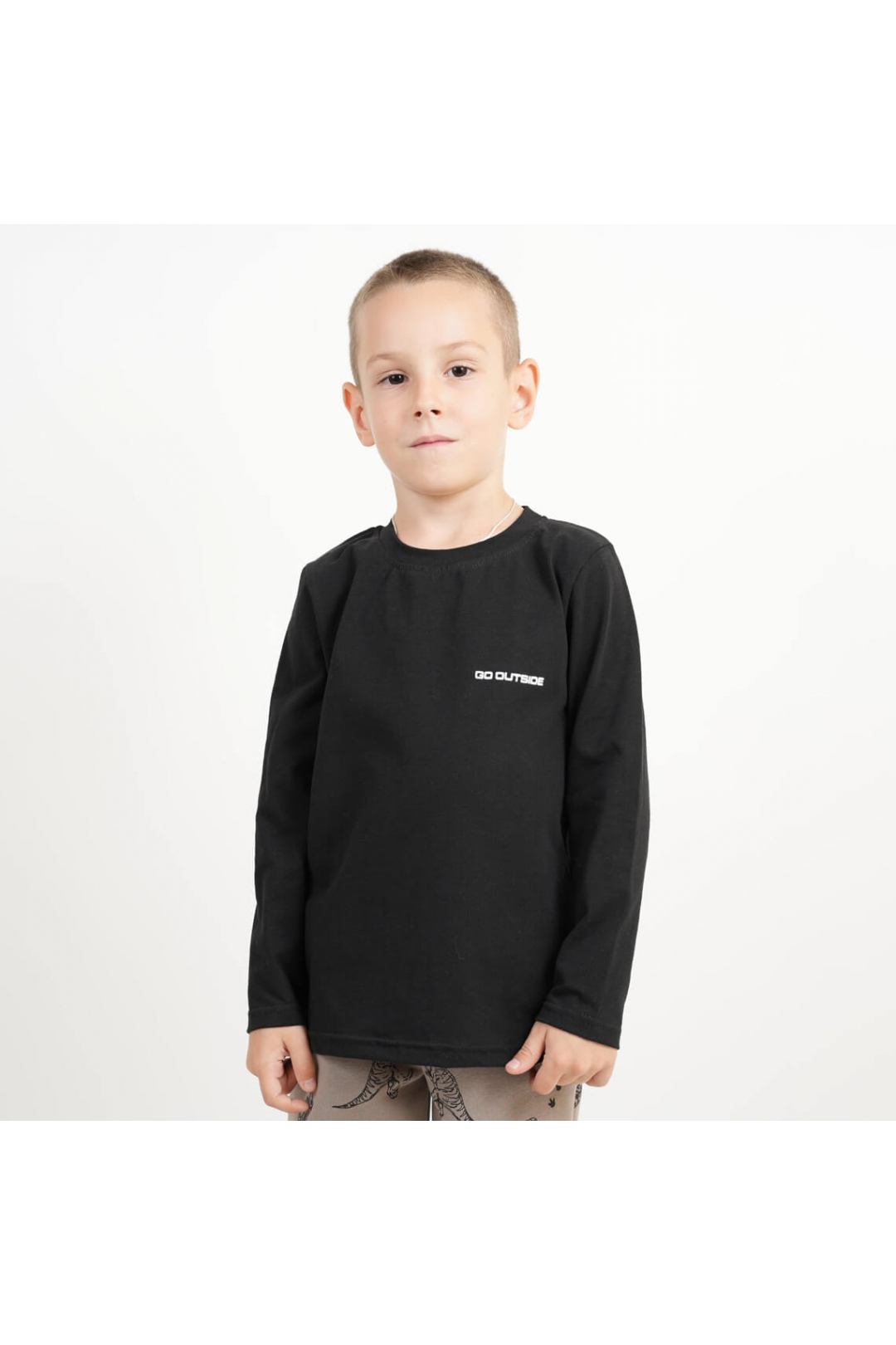 Лонгслів для хлопчика чорний фулікра