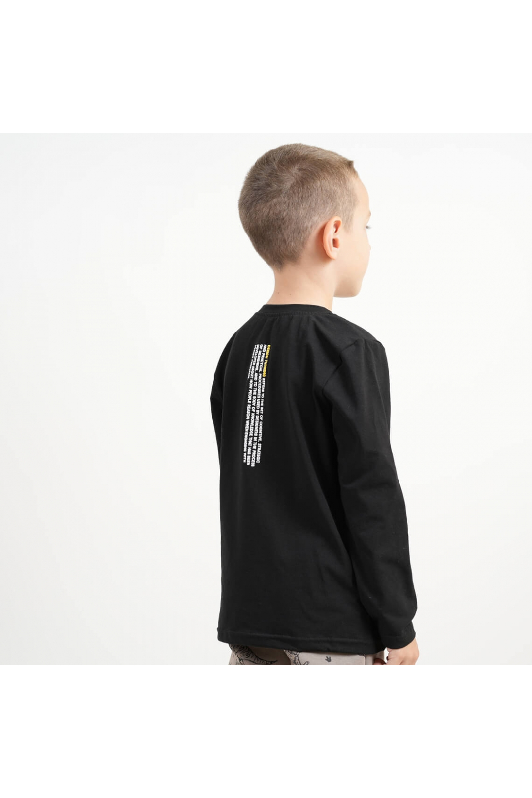 Лонгслів для хлопчика чорний фулікра