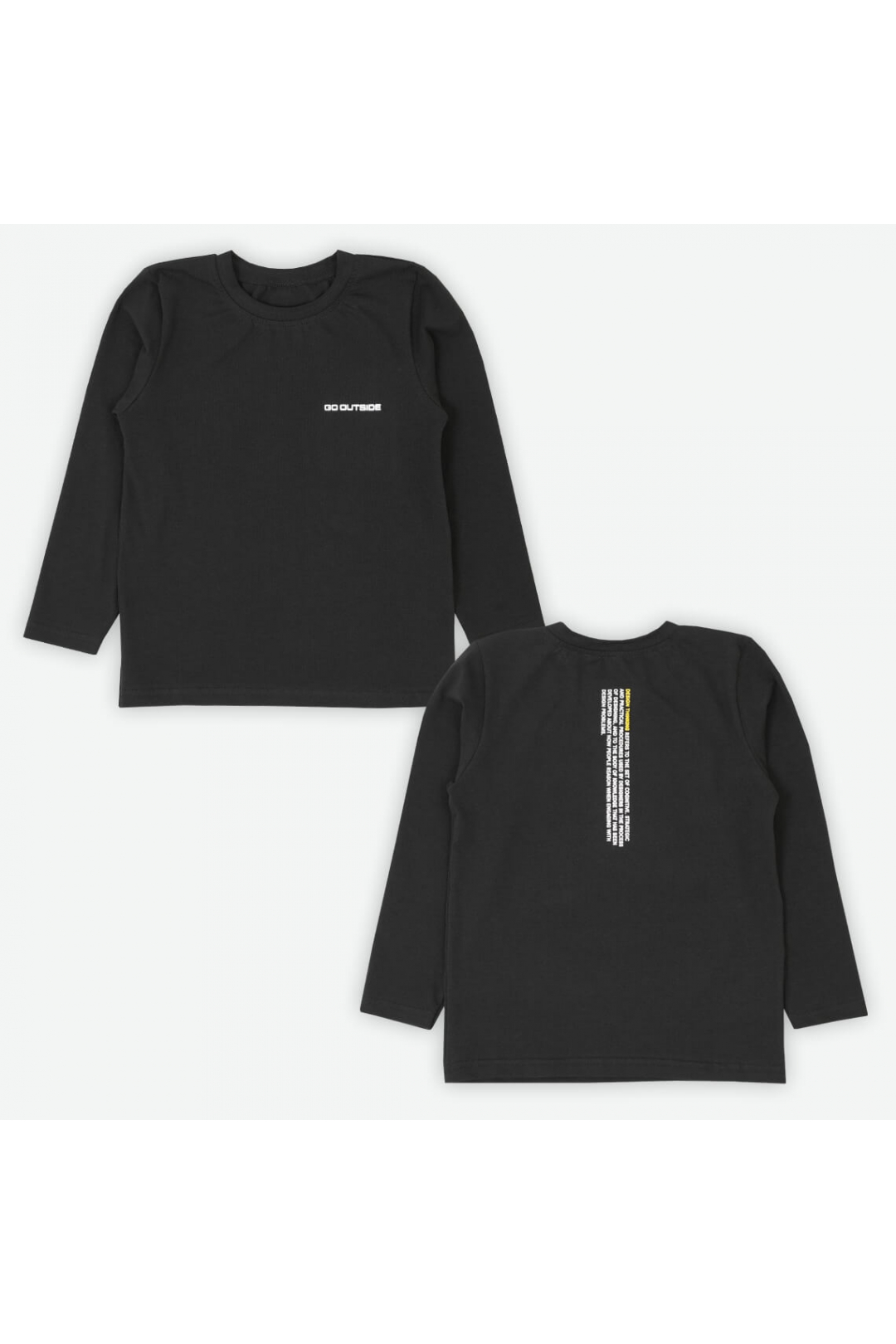 Лонгслів для хлопчика чорний фулікра