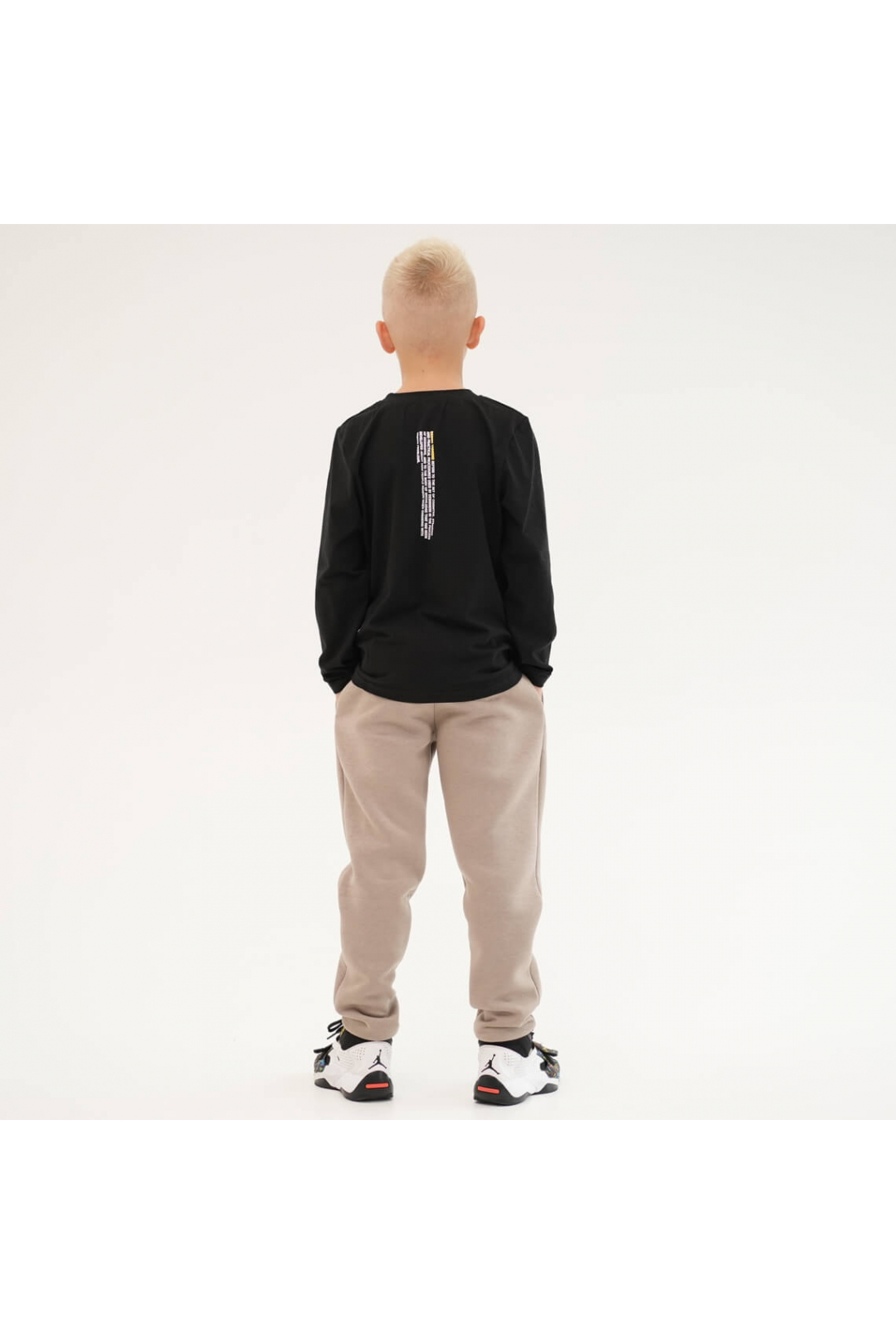 Лонгслів для хлопчика чорний фулікра