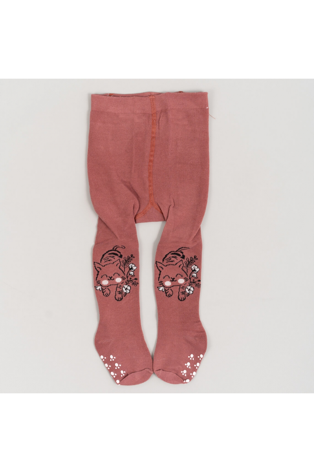 Колготки під памперс для дівчинки теракотовий бавовна