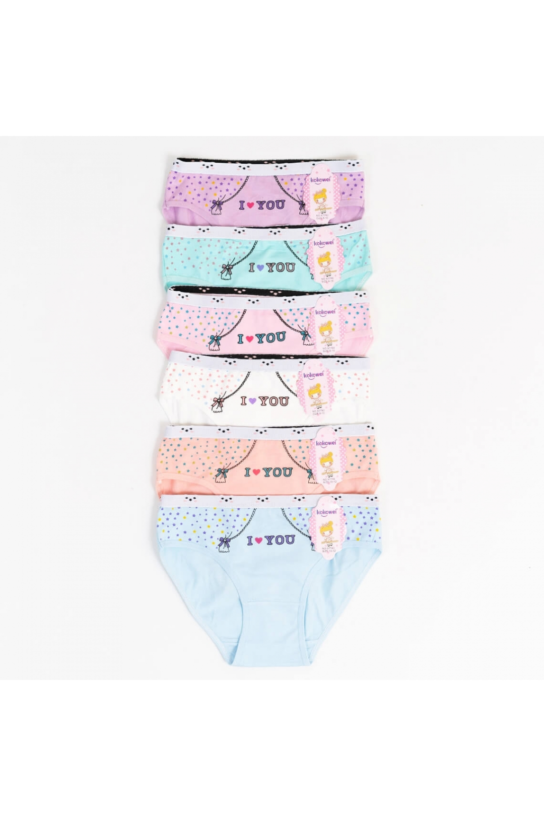 Трусики для дівчинки білий стретч-кулір