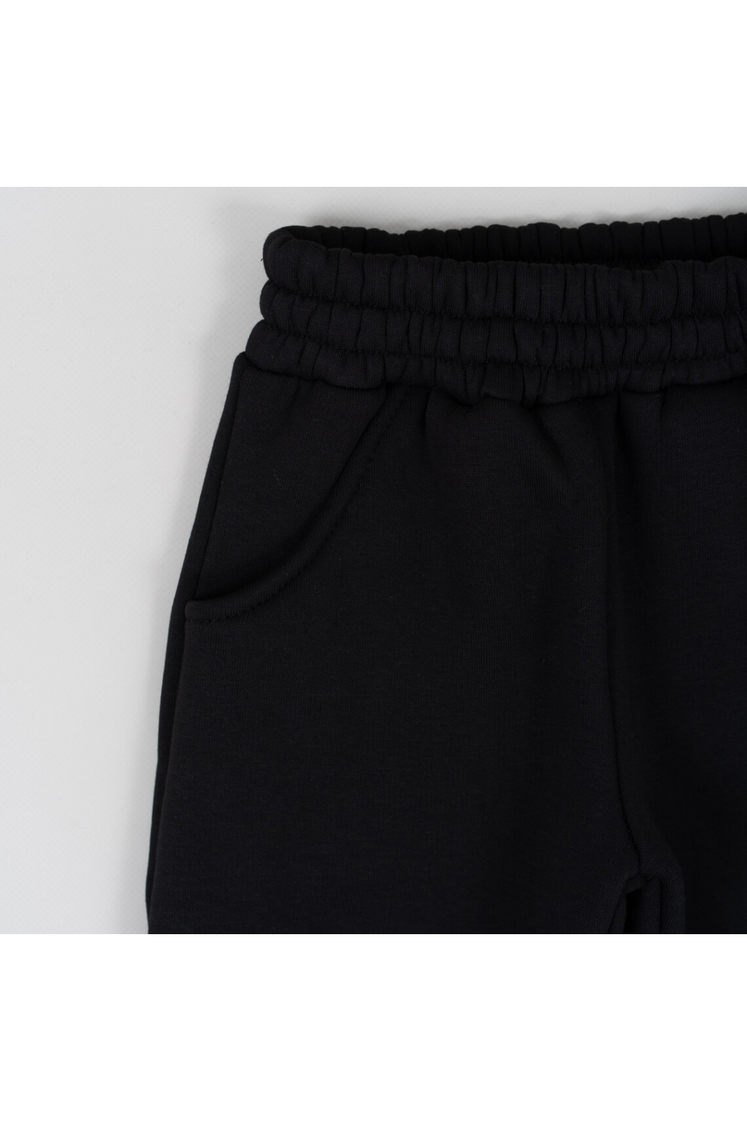 Теплі штанці для хлопчика чорний тринитка на флісі