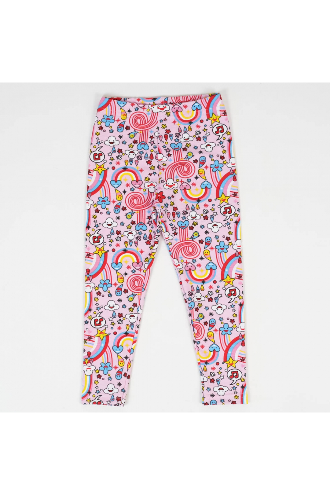 Лосіни для дівчинки Веселки бірюзовий двонитка