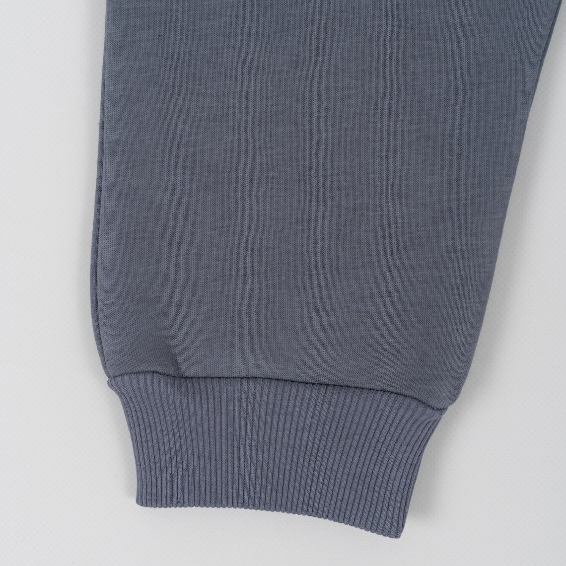 Теплі штанці для дівчинки графіт тринитка на флісі