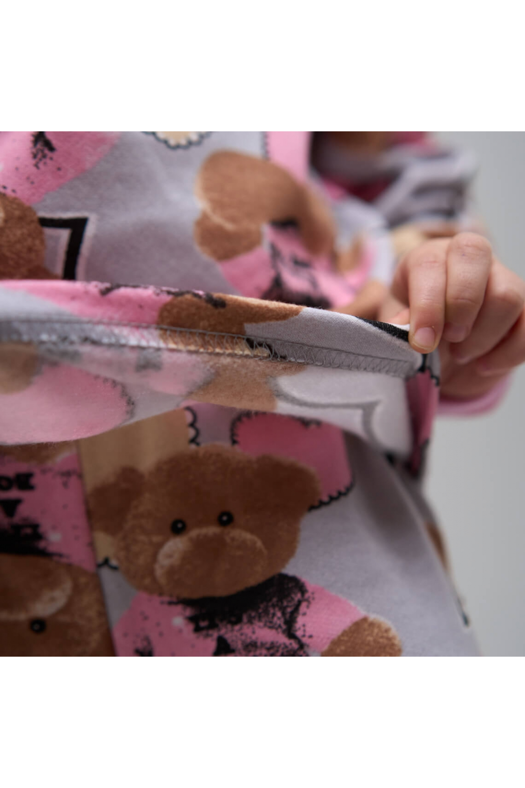 Піжама для дівчинки Ведмедики Love сірий начіс(футер)