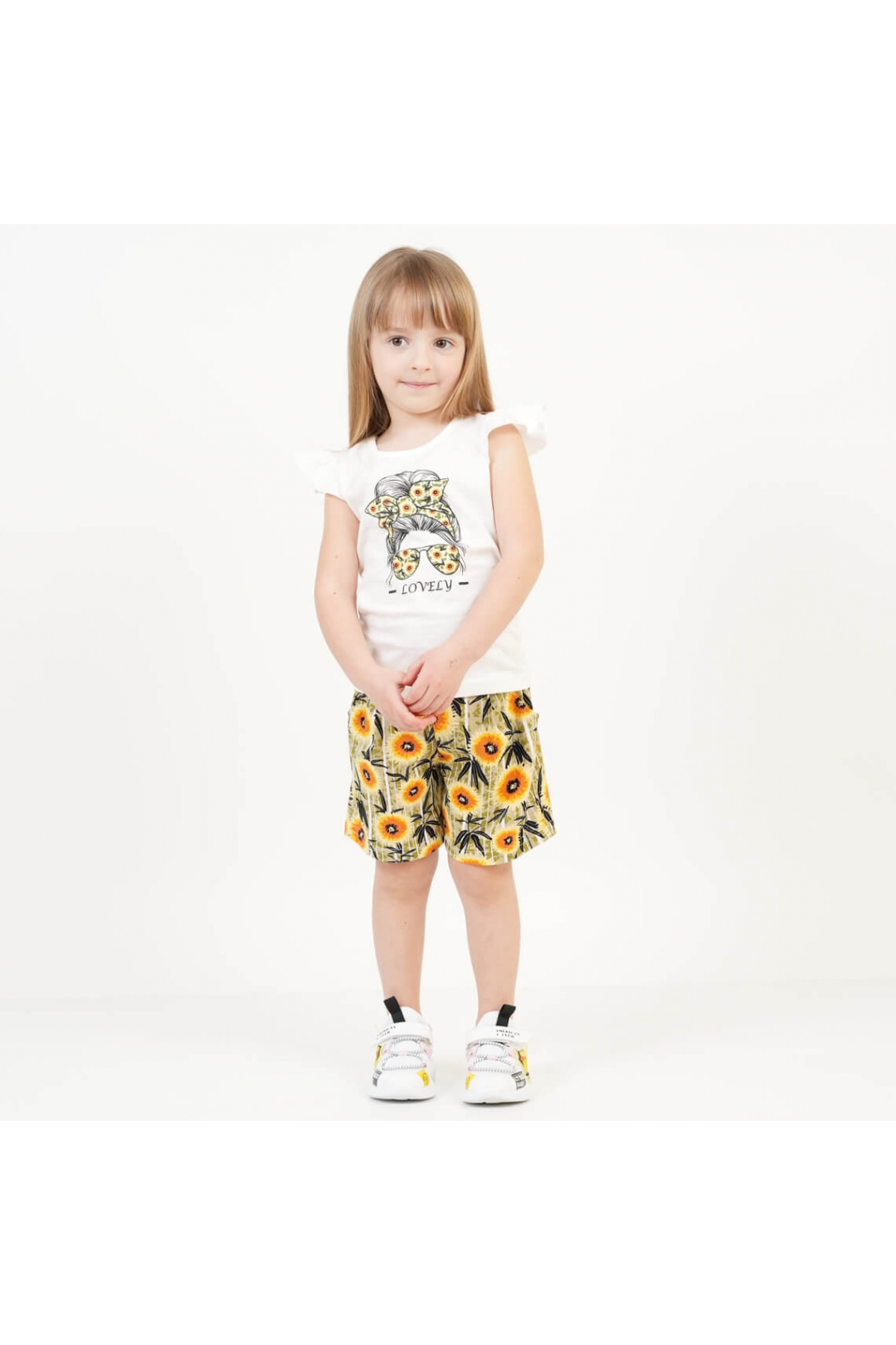 Костюм  для дівчинки жовтий кулір