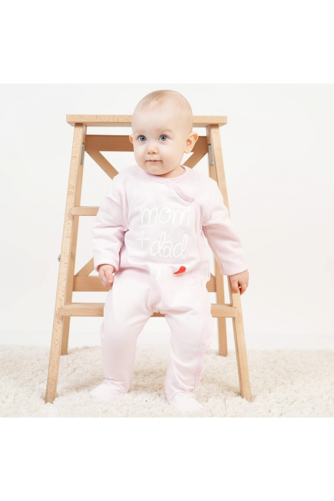 Комбінезони для малюків рожевий начіс (футер)