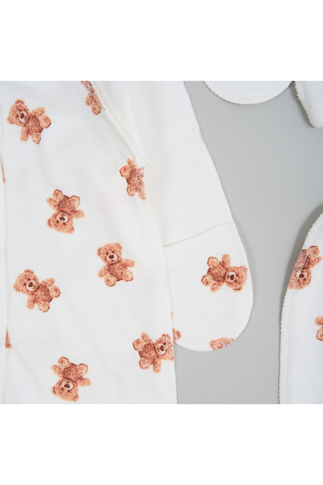 Комплект для новонароджених Ведмедики молочний начіс (футер)