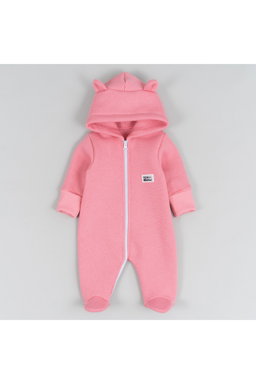 Комбінезон для малят запорошена троянда тринитка на флісі