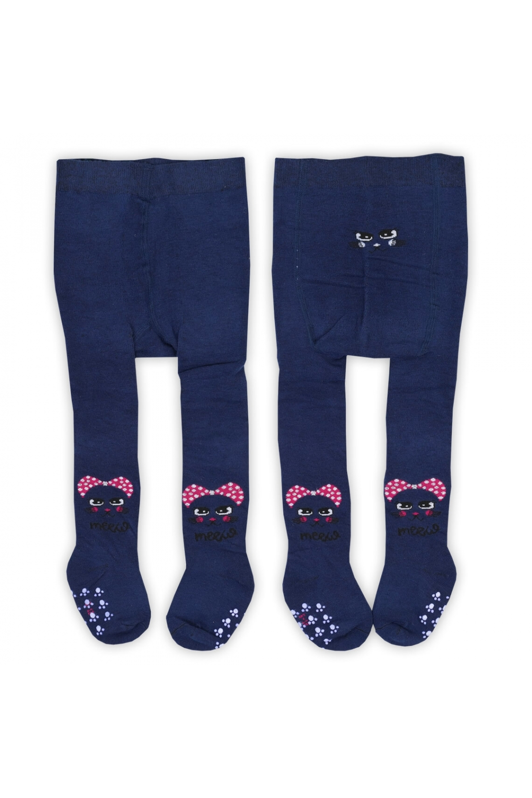 Колготки під памперс для дівчинки темно-синій бавовна