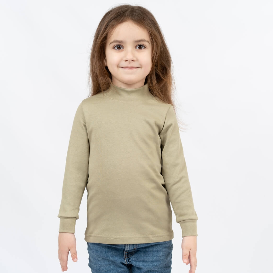 Гольф дитячий світлий оліва стретч