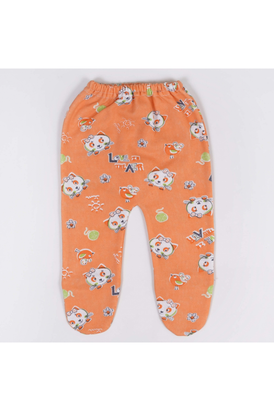 Повзунки ясельні Киці персиковий начіс (футер)