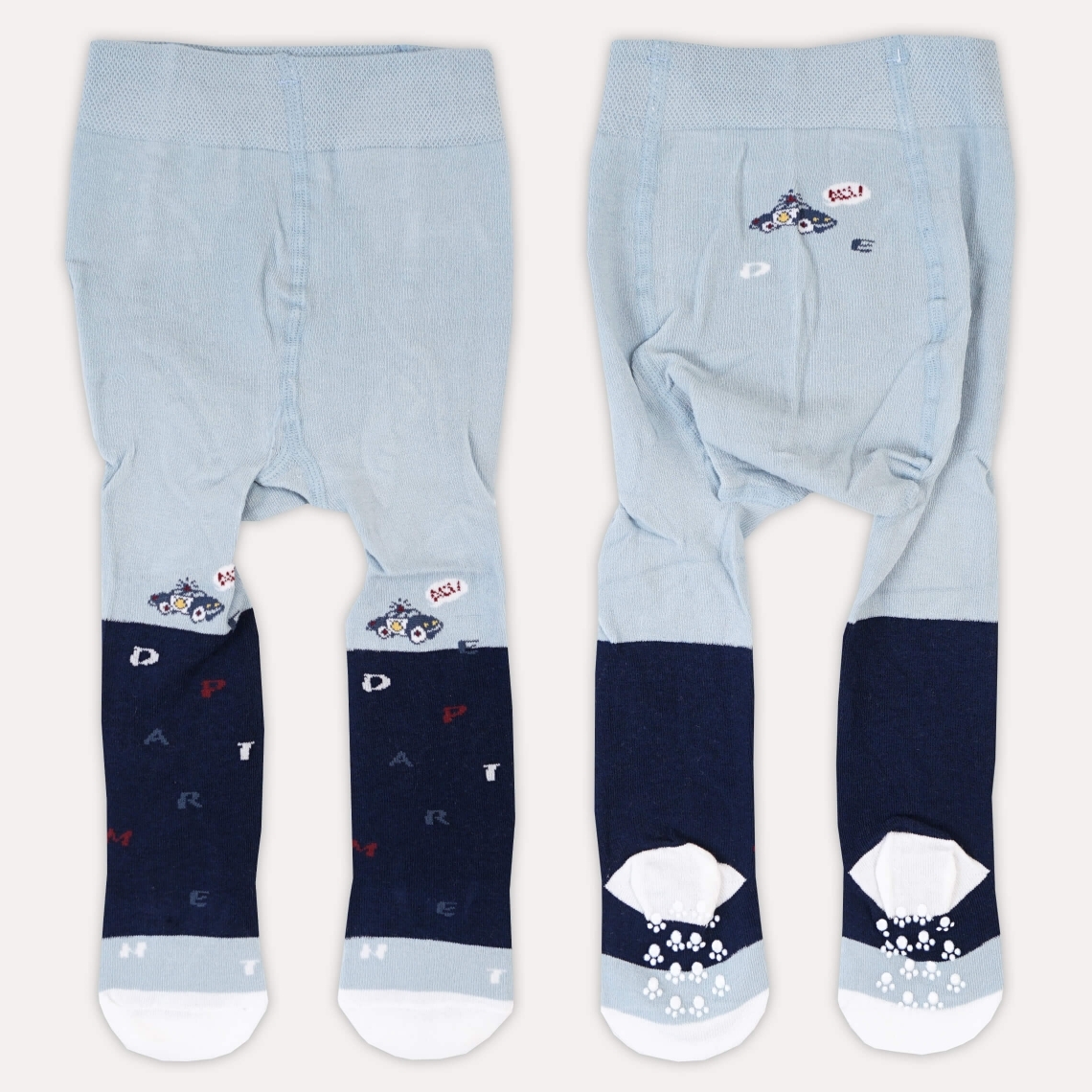 Колготки під памперс для хлопчика синій-блакитний бавовна