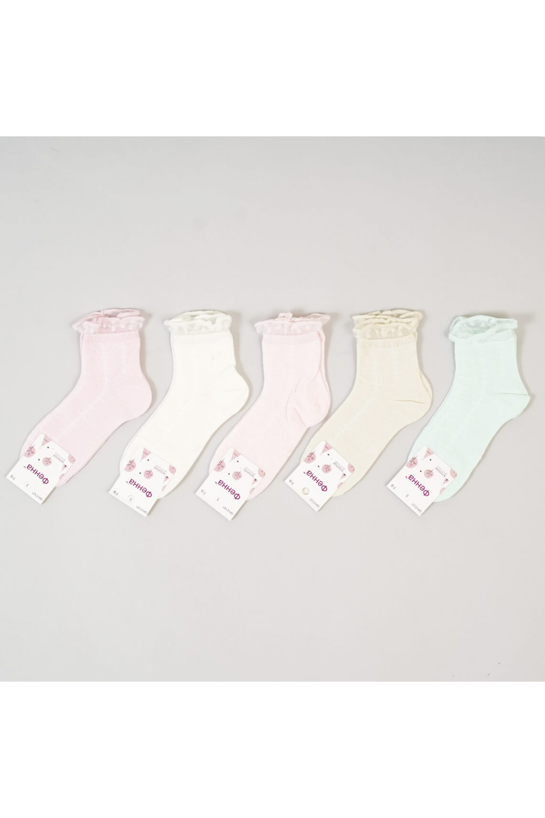 Шкарпетки  для дівчинки рожевий бавовна