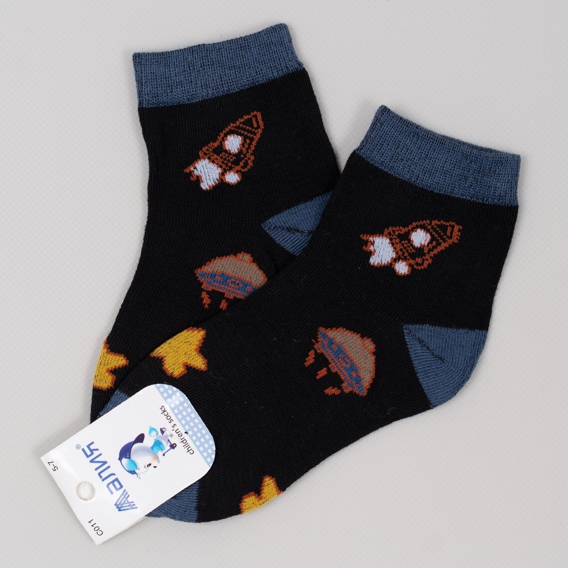 Шкарпетки для хлопчика чорний бавовна