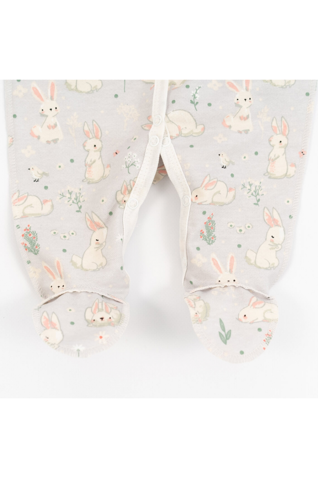 Комплект для новонароджених Зайки сірий начіс(футер)