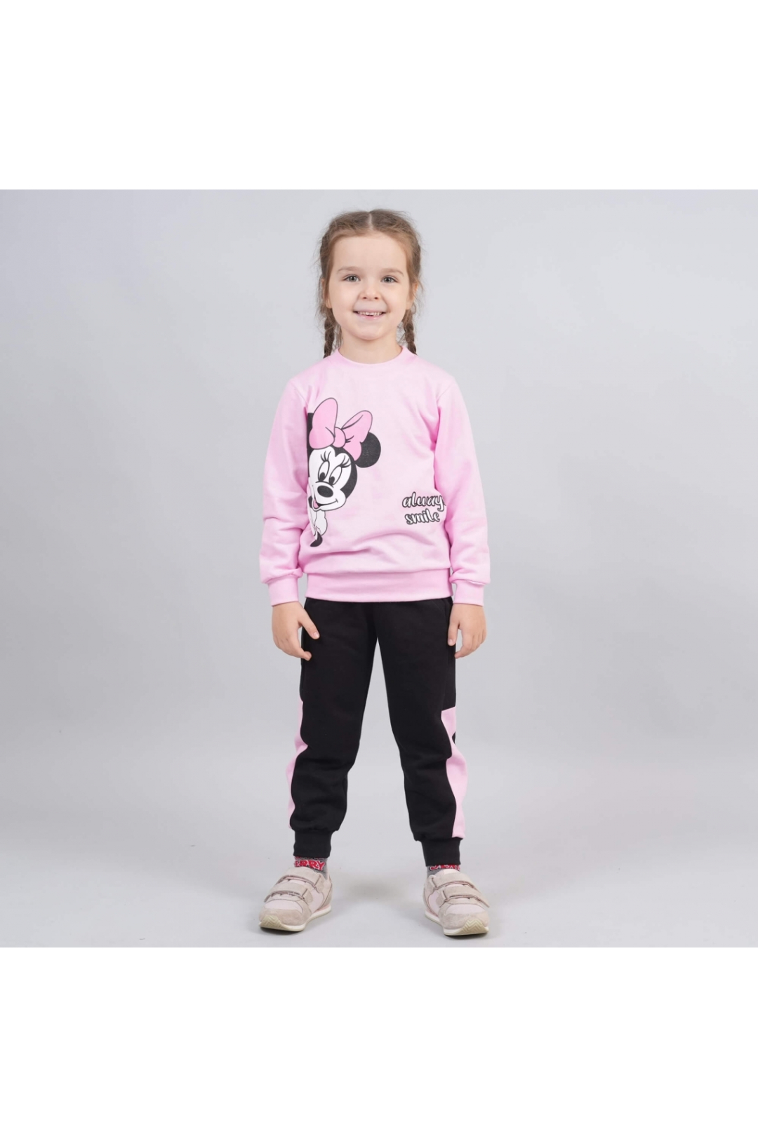 Костюм для дівчинки Міні рожевий начіс (футер)