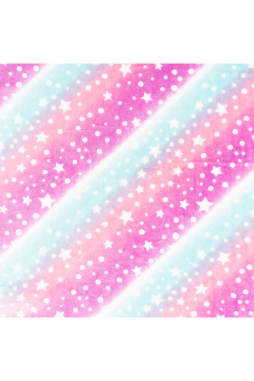 Пухнастий плед ясельний Райдужний рожевий велсофт