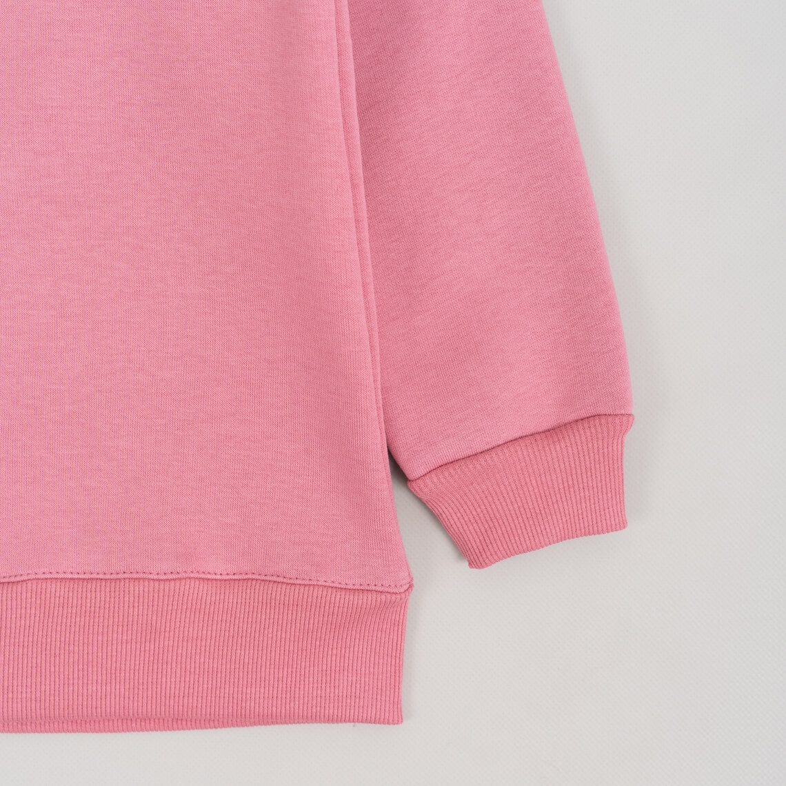 Світшот для дівчинки темно-рожевий тринитка на флісі