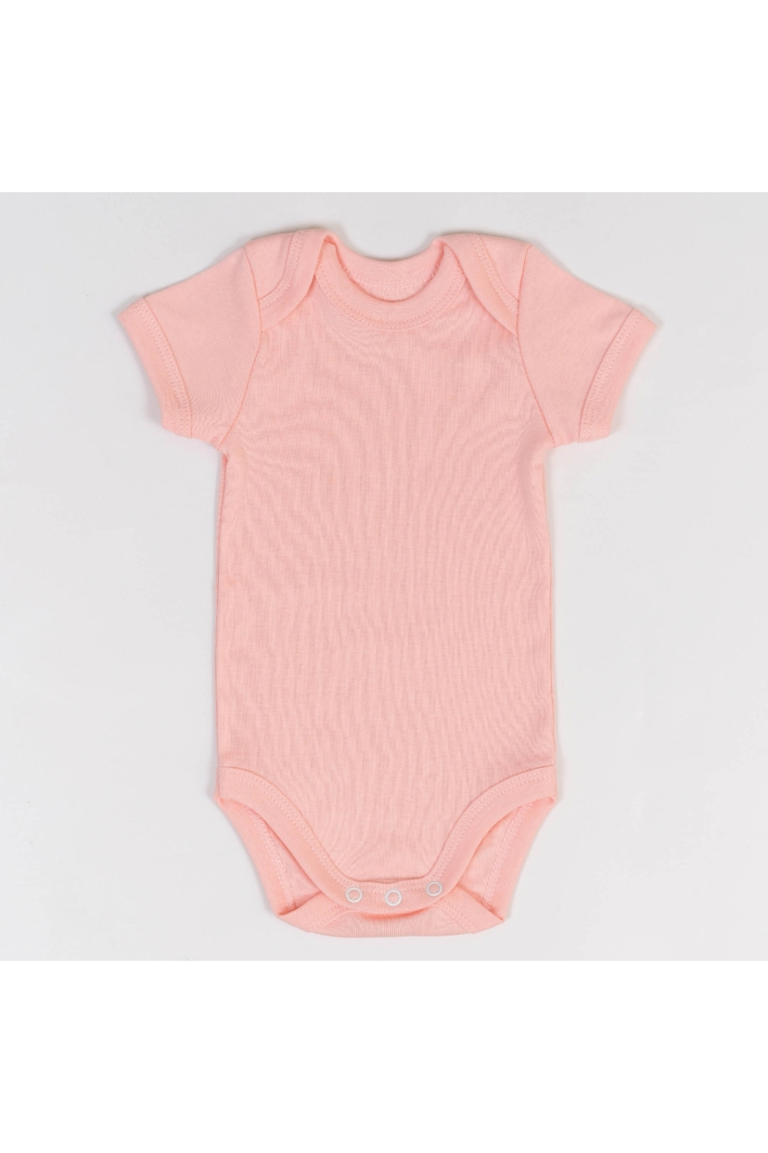 Боді для малят однотонний персиковий рібана
