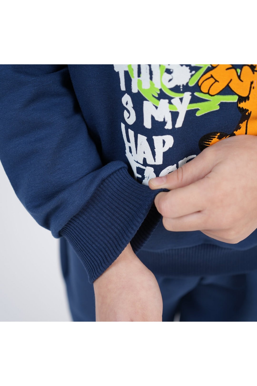 Світшот для хлопчика Гарфілд індиго двунитка