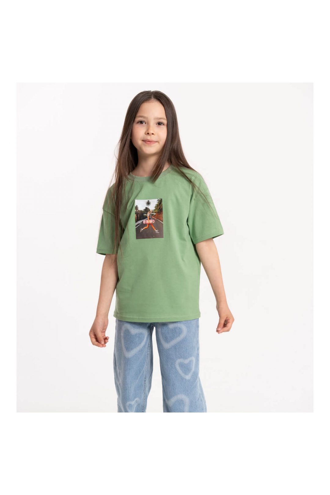 Футболка для дівчинки олівковий кулір