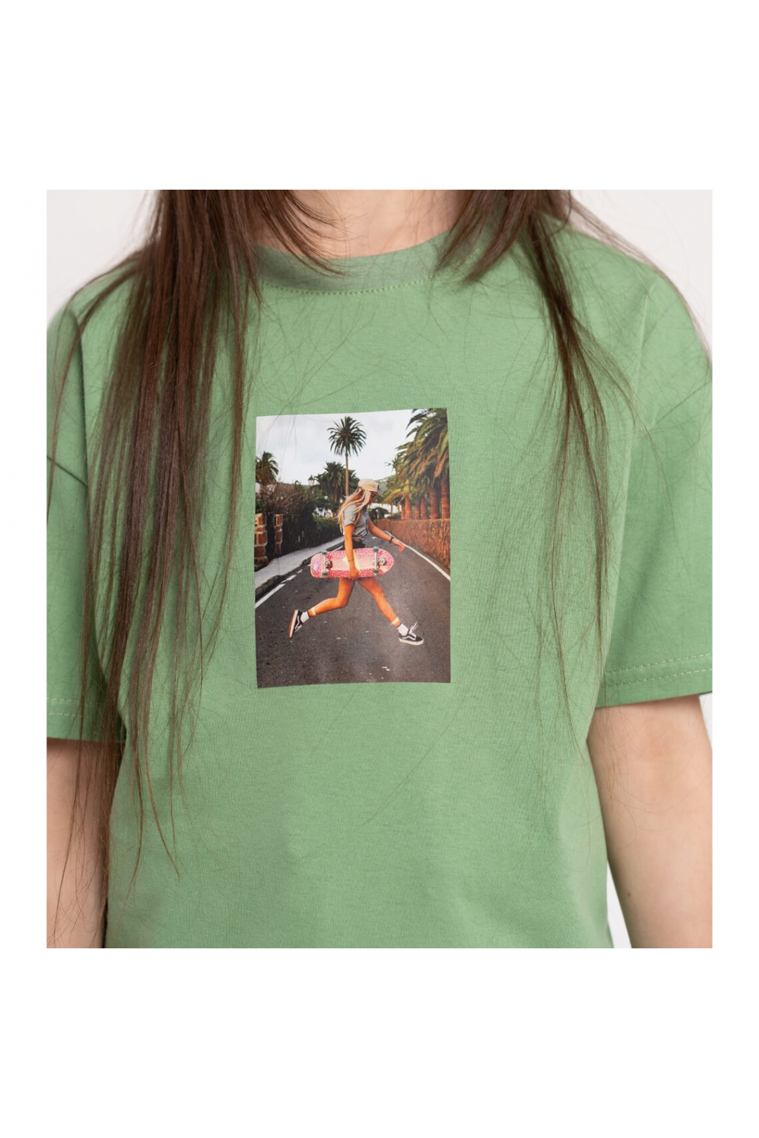 Футболка для дівчинки олівковий кулір