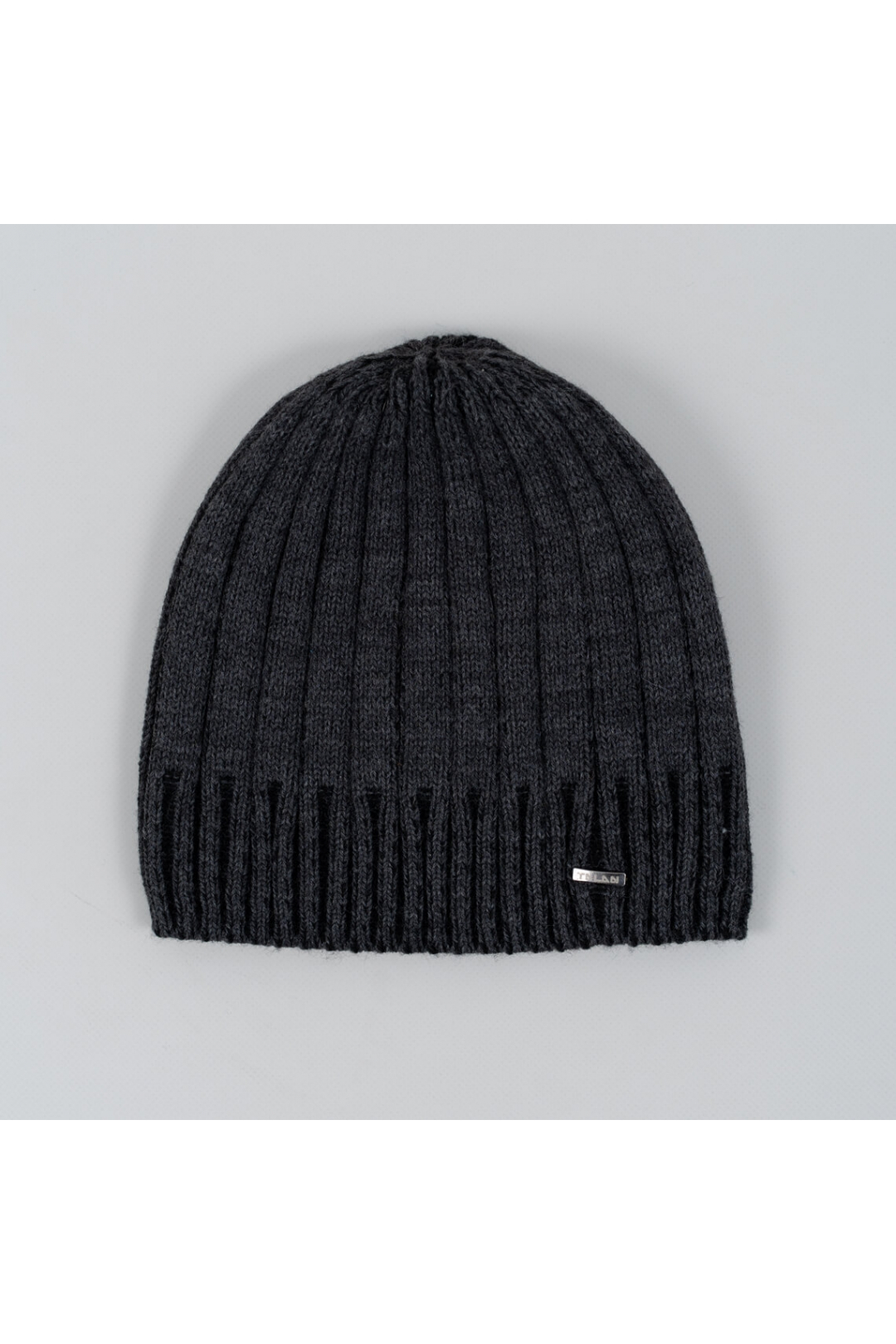 Шапка для хлопчика графіт в'язка
