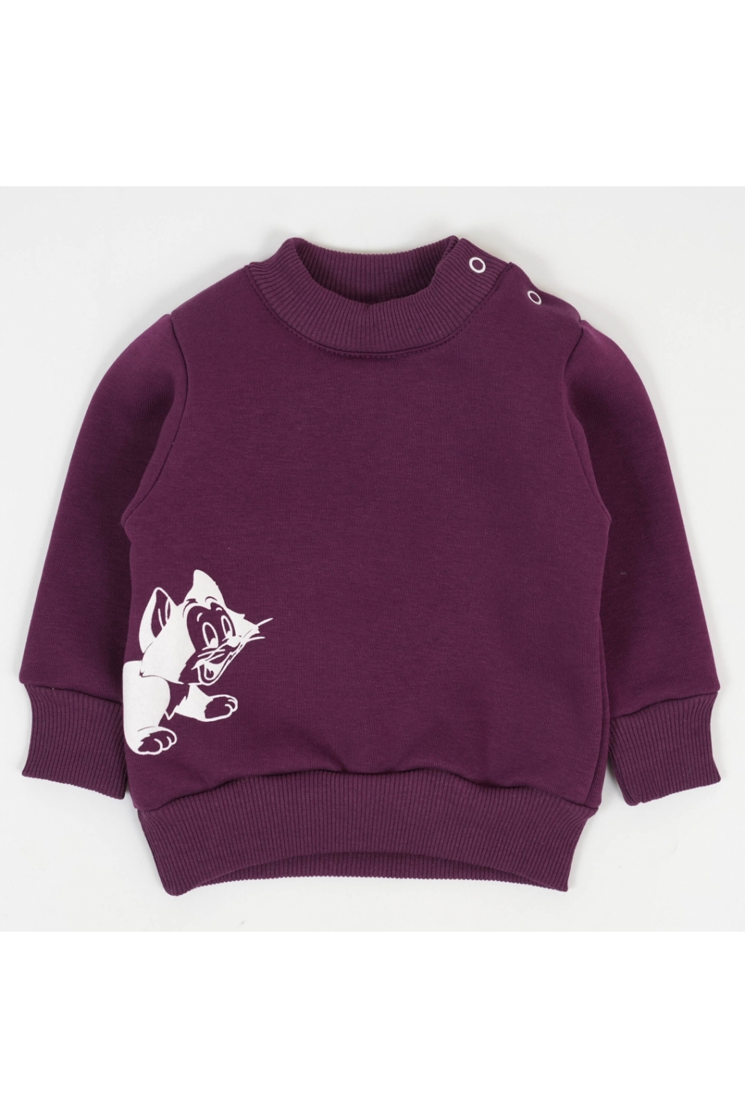 Джемпер для малят сливовий трьохнитка на флісі