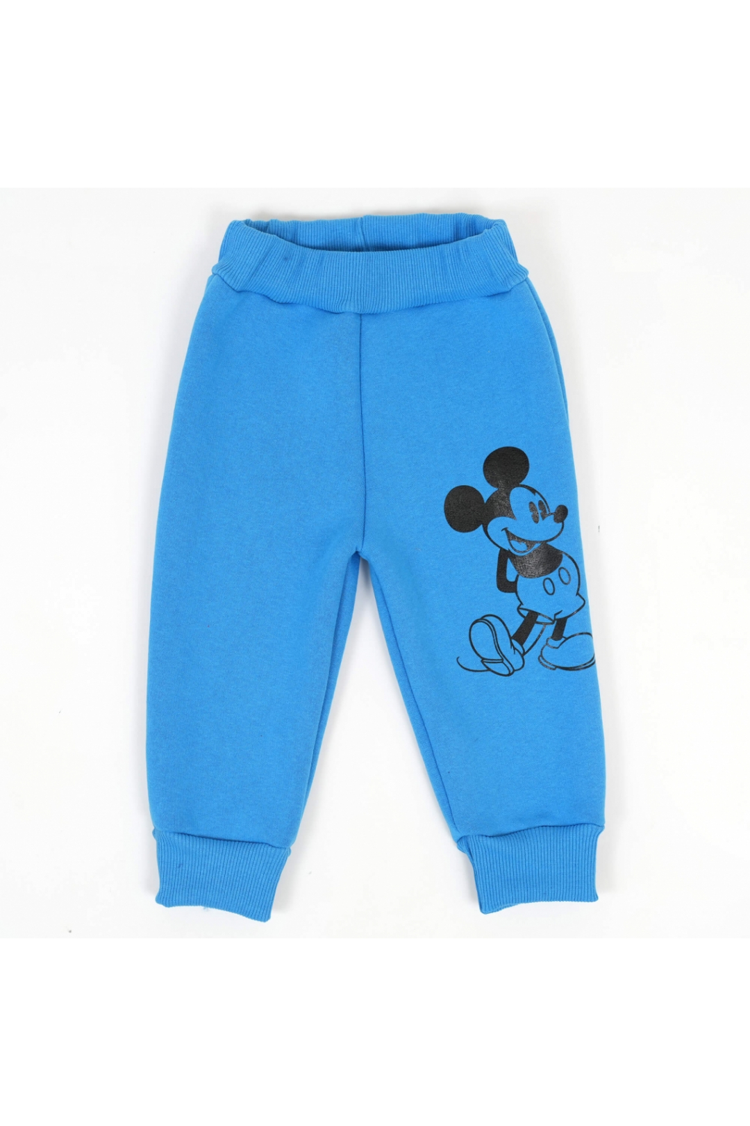 Штанці теплі для дівчинки бірюзовий тринитка на флісі