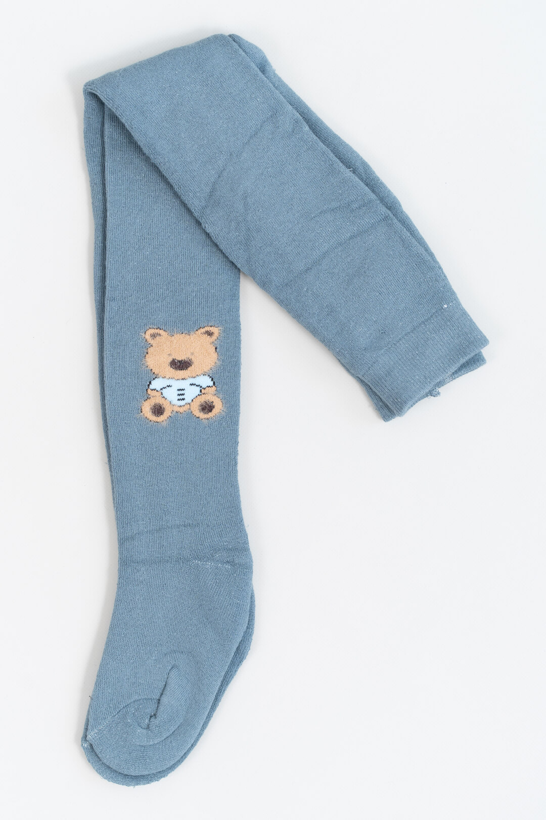 Колготки для хлопчика сіро-блакитний махра