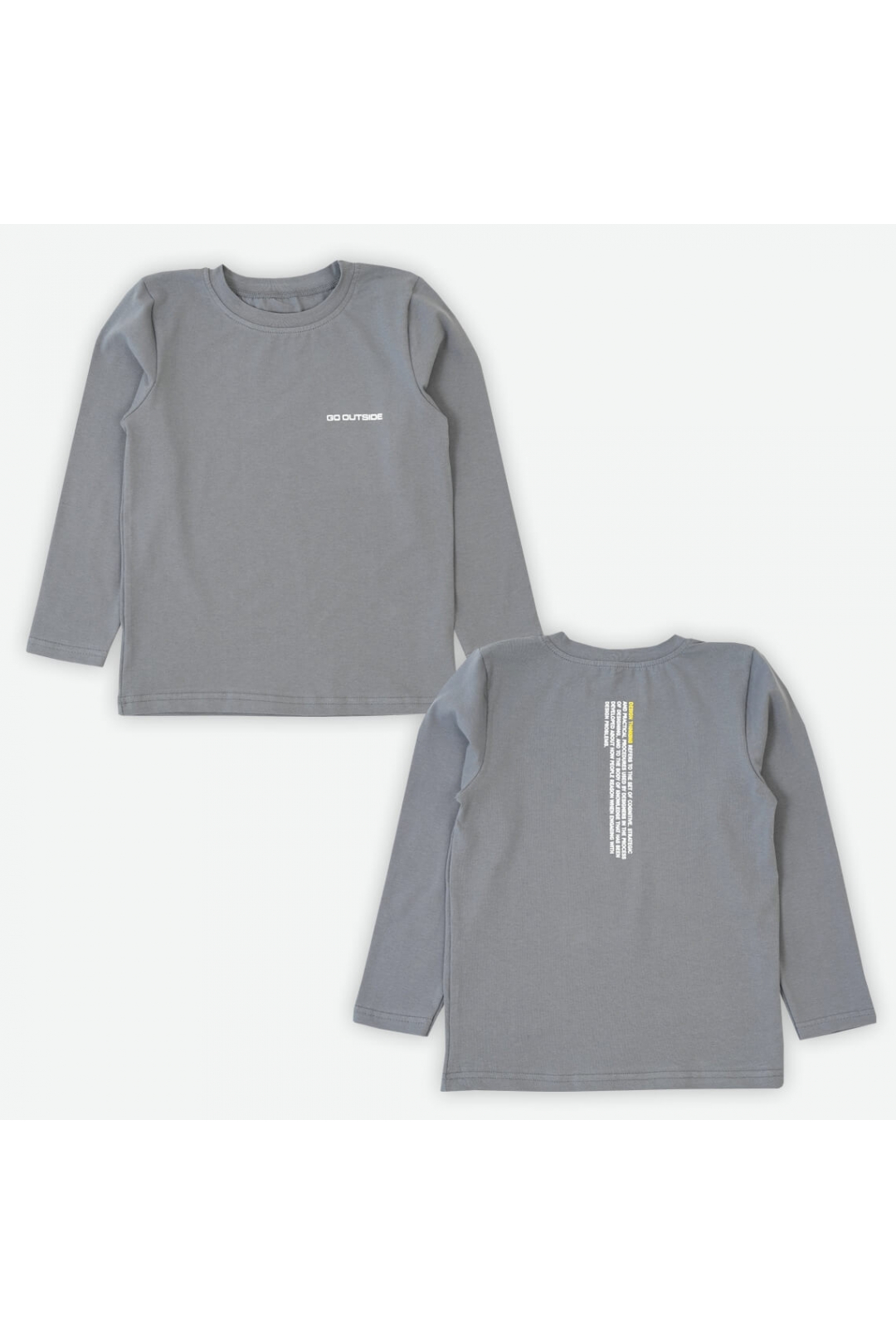 Лонгслів для хлопчика графіт фулікра