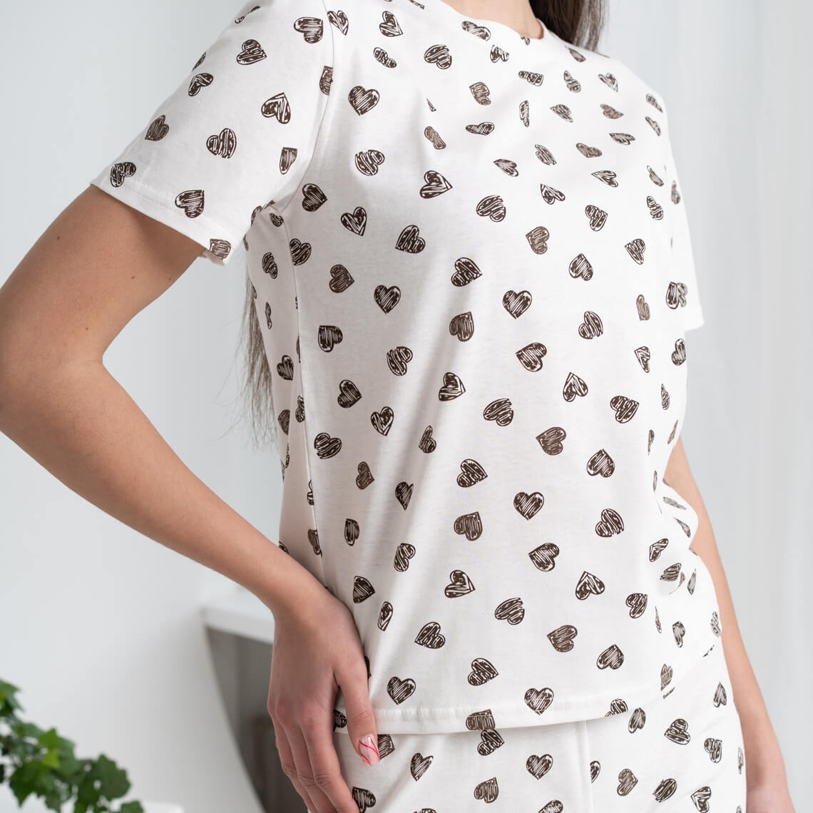 Піжама жіноча молочний кулір