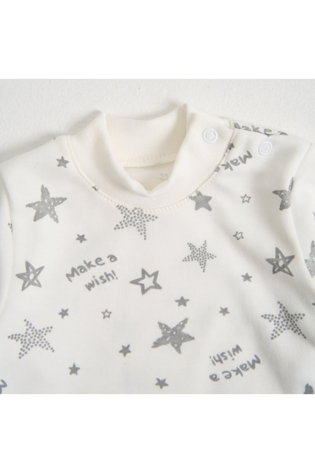 Сліп для новонароджених Зірочки молочний інтерлок