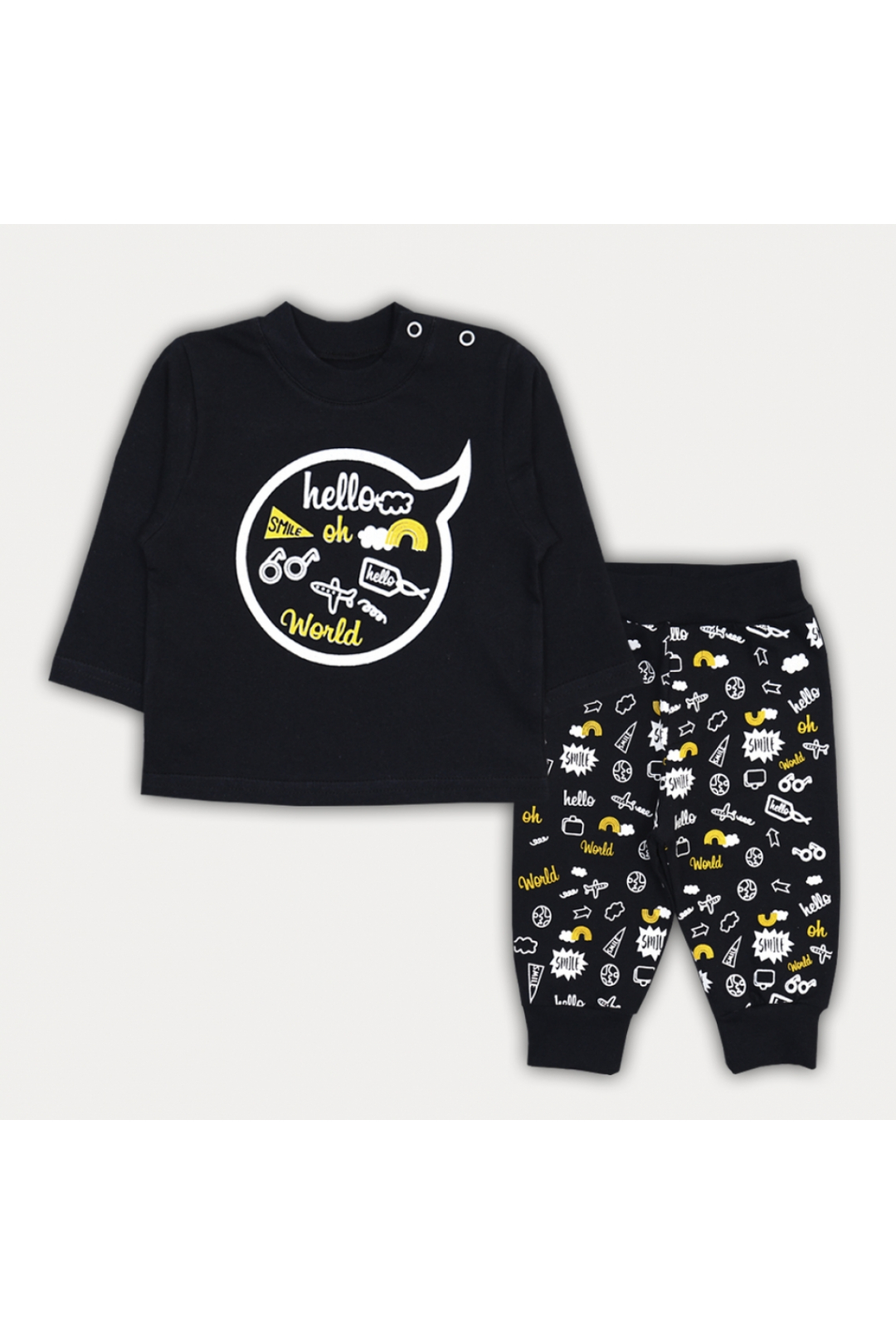 Костюм для малят чорний начіс (футер)